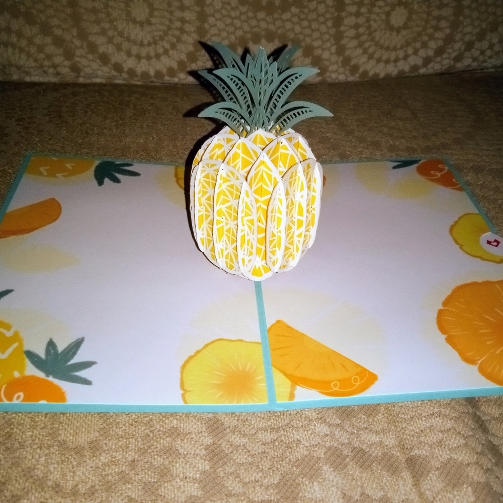 COPY - Lovepop Pineapple 3D Blank Greeting Card